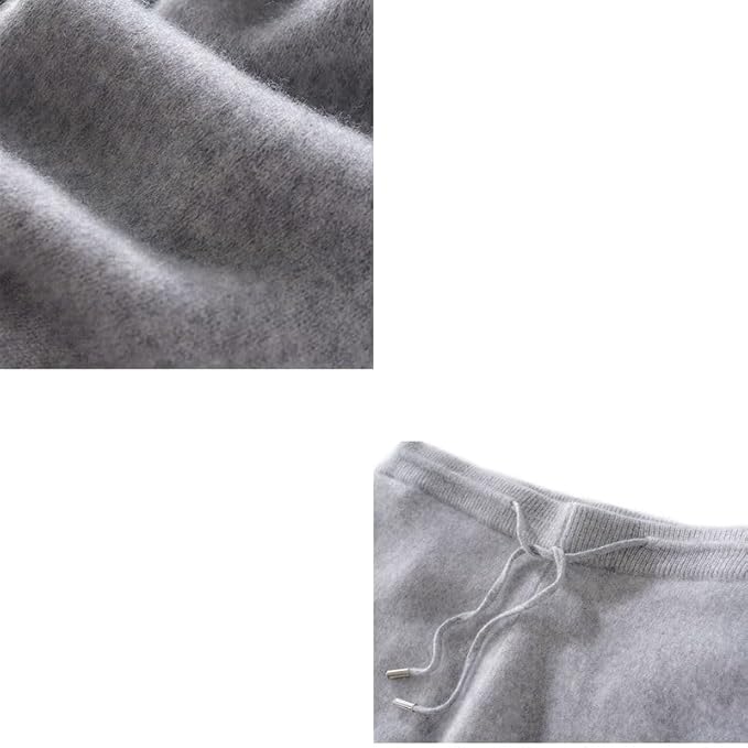 Men's Knitted Lounge Set: Thickened outdoor jogging suit featuring a fashion-forward hooded knitted top paired with skinny pants. Perfect for casual lounge or athletic sportswear.